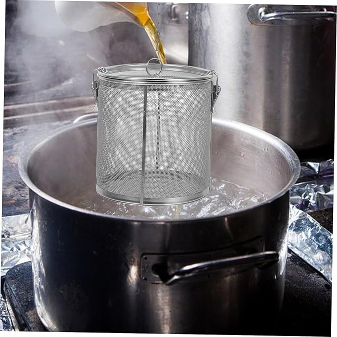 BESTOYARD Stainless Steel Seasoning Filter Portable Infuser for Soup and Tea Reusable Kitchen Strainer for Home Cooking and Seasoning Extraction