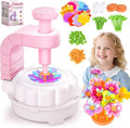 windpaint Toys for Girls 3 4 5 6 7 8 9 10 Years Old, DIY Craft Kits for Kids, Fabric Flower Bouquets for Girls Gifts, Educational Learning Detective Toys for Toddler Kids,Birthdays Gifts (Pink)