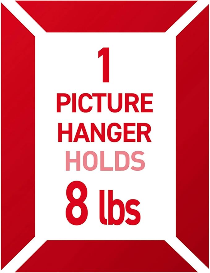 Command Universal Frame Hangers, Damage Free Hanging Picture Hangers, No Tools Frame Hanger for Living Spaces, 3 Metal Picture Frame Hangers and 8 Large Command Strips