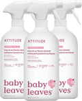 ATTITUDE Toy and Surface Cleaner, EWG Verified, Plant- and Mineral-Based, Vegan Household Products, Unscented, 27.1 Fl Oz (Pack of 3)