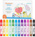 Shuttle Art Dot Markers, 12 Colors Washable Markers for Toddlers,Bingo Daubers Supplies Kids Preschool Children, Non Toxic Water-Based