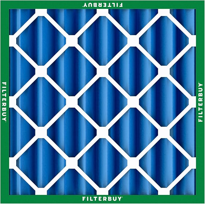 Filterbuy 20x20x4 Air Filter MERV 13 Optimal Smoke & Allergy Defense (3-Pack), Electrostatic Pleated HVAC AC Furnace Filters Replacement, Made in USA (Actual Size: 19.50 x 19.50 x 3.63)