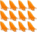 Hoerev Pack of 12 Approx. 24" x 24" Juggling Dancing Scarves Floaty Scarves,Single Colors, 12pcs Orange