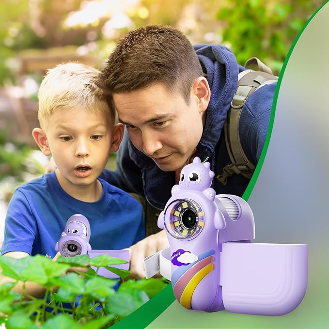 Labsters Kids Microscope - 1000X Portable, Telescope & Photo/Video, Science Kit for Kids Over 3 Years