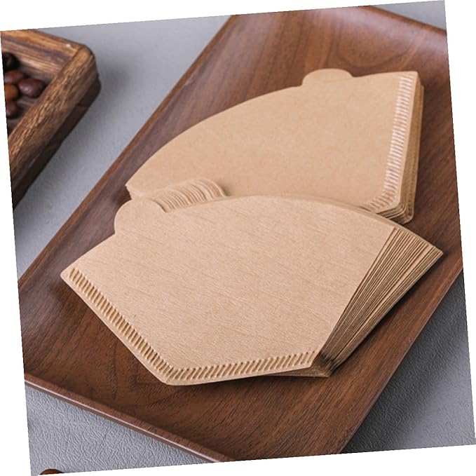 COHEALI 200pcs Unbleached Coffee Cone Filters for Coffee Makers High-efficiency Filter Paper for Rich Flavor Extraction Compatible with Drip Machines and Easy to Use Replacement Supplies
