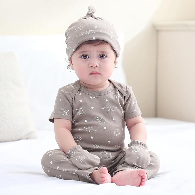 Baby Hats Mittens and Socks Set Cotton Newborn Hat Beanie Soft Infant Girls Boys Caps Gloves 0-6 month