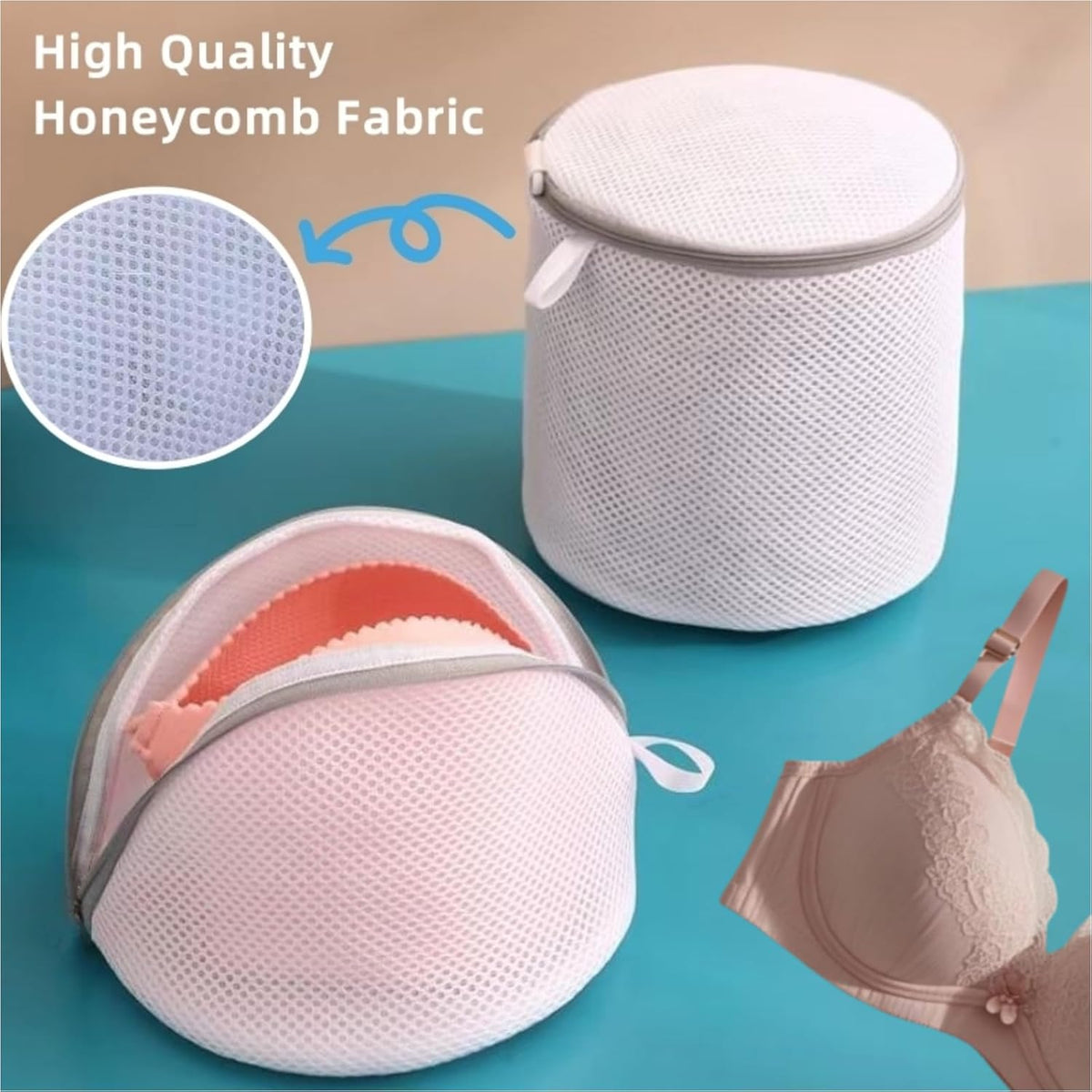 10 Pcs Lingerie Bags for Washing Delicates(3L 3M 3S Bra Bag) Mesh Laundry Bags for Washing Machine Wash Bag for Bra Socks Underwear Baby Clothes