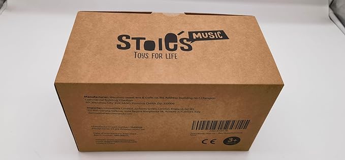 Stoie's Wooden Kids Musical Instruments for 3-9 Years Old, with Drum, Flute, Hand Bells, Cymbals, Castanets, Triangle, for Babies and Toddlers, Durable, Safe, Montessori Educational Toy, Storage Bag