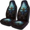 GENANY Horror Car Seat Covers Set of 2, Horror Breathable Front Seat Covers for Truck Sedan SUV, Couple Car Accessories, Horror