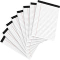 8 Pack Office Legal Pads 5x8" Lined Writing Note Pads 5x8 for Home Office Supplies Small To Do List Notepad Legal Pad Narrow Ruled Notebook 80GSM Paper for School White 30 Sheets per Notepads for Work