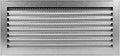Repa Market 20" x 8" Inch (Inner Dimensions) Galvanized Steel Black Soffit Air Vent Cover - Louvered Square Gable Vent with Mesh Screen - Exhaust/Intake Ventilation Grill - Outdoor Metal Duct Grate