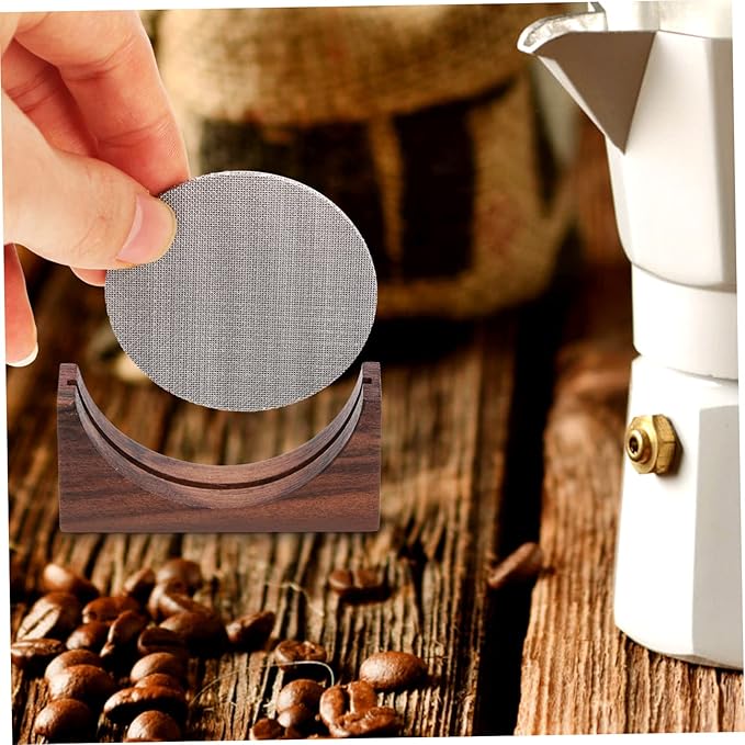 Luxshiny 3pcs Stainless Maker Filter Mesh for Espresso Machines Reusable Fine Filter Screen for Uniform Extraction Office