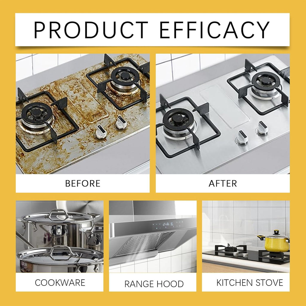 Multifunctional Powerful Kitchen Foam Cleaner, Rotateepic Foam Cleaner, Greasy Dirt Clean Spray, All-Purpose Heavy Duty Degreaser Cleaning Spray for Oven, Stove and Range Hood (3pcs)