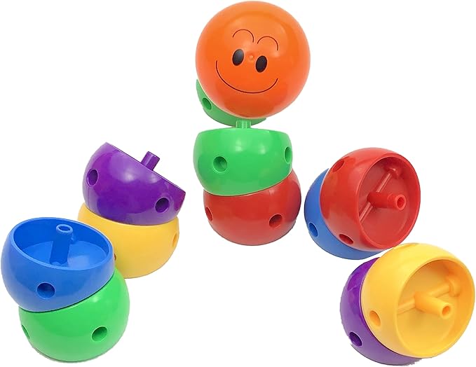 Skoolzy Rainbow Caterpillar Building Toy - Build Fine Motor Skills Color Sorting ADHD Anxiety Fidget Learning Toys to Relieve Stress for Toddlers Kids & Adults Gift for Children, Boy & Girl