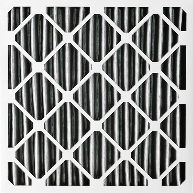Nordic Pure 20x20x1 (Actual Size: 19 1/2 x 19 1/2 x 3/4) Furnace Air Filters MERV 10 Pleated Plus Carbon 2 Pack