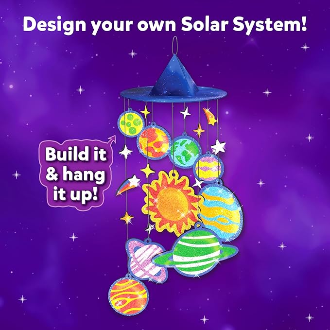 Skillmatics Foil Fun Solar System - Space Art & Craft Kit for Kids, Mess-Free Fun, Creative Activity, DIY Decor, Gifts for Boys & Girls Ages 4, 5, 6, 7, 8, 9, 10, 11, 12