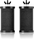 Thickened Black Purification Elements, Replacement for Berkey® BB9-2® & Gravity Water Filter System, High Adsorption Carbon Filters Compatible with ProOne® and Purewell Systems (2 Pack)