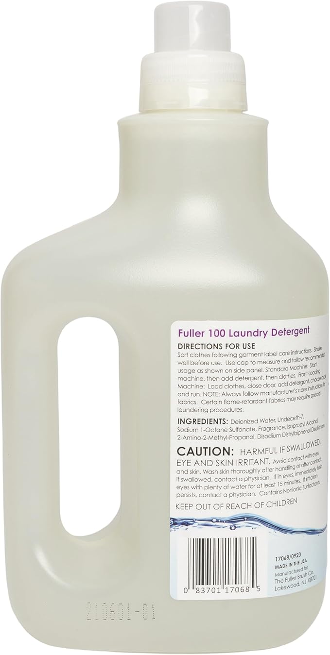Fuller Brush 100 Laundry Detergent - Fresh Linen Scent, Skin & Color Safe Fabric Cleaner For Washing Infant/Baby Clothes, Sheets & Delicate Cloth (Pack of 1)