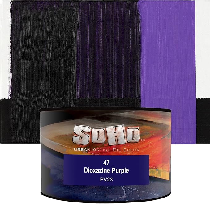 Soho Urban Artist Oil Paint - Dioxazine Purple, 430 ml Can - Best Valued Oil Colors for Painting, Excellent Pigment Load