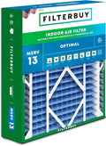 Filterbuy 20x21x5 Air Filter MERV 13 Optimal Smoke & Allergy Defense (1-Pack), Electrostatic Pleated HVAC AC Furnace Filters Replacement for Lennox and Electro-Air (Actual Size: 19.88 x 20.50 x 4.38)