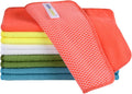 SINLAND Microfiber Dish Cloth for Washing Dishes Dish Rags Best Kitchen Washcloth Cleaning Cloths with Poly Scour Side 5 Color Assorted 7.87inchx7.87inch 10pack