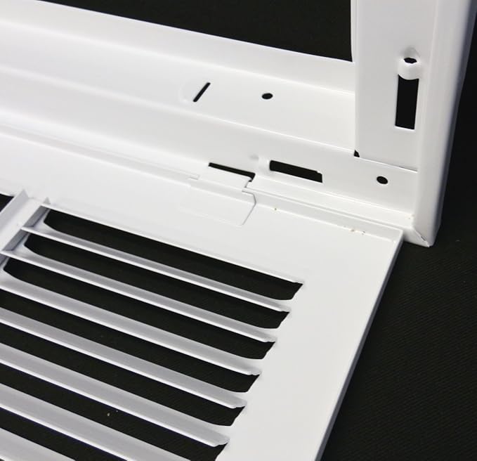 20" X 24" Return Air Filter Grille - Filter Included - Easy Plastic Tabs for Removable Face/Door - HVAC VENT DUCT COVER - White [Outer Dimensions: 22 5/8"w X 26 5/8"h]