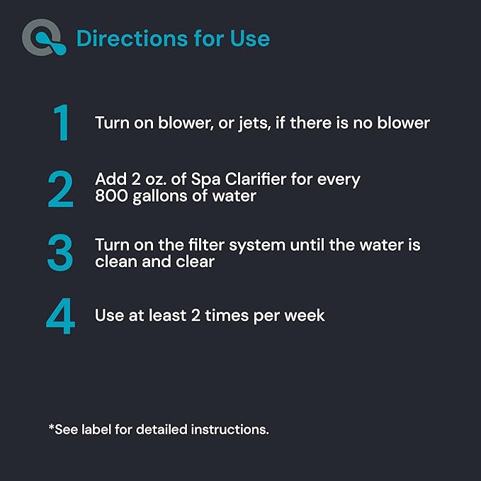MAV AquaDoc Spa Clarifier & Hot Tub Clarifier for Fast Acting Cloudy Water Treatment - The Spa Clarifier Hot Tub Owners Love - 32 oz (2-Pack)