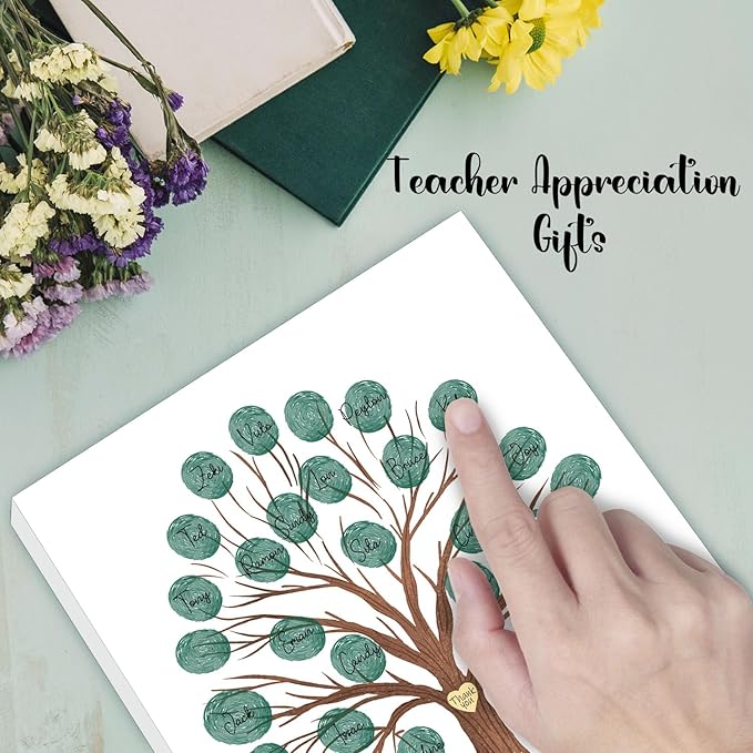 Thank You Gifts for Female Teachers, Fingerprint Creative Art Souvenirs, Teacher Appreciation Gift Ideas, Student DIY Gifts, Teacher Year-End Souvenirs