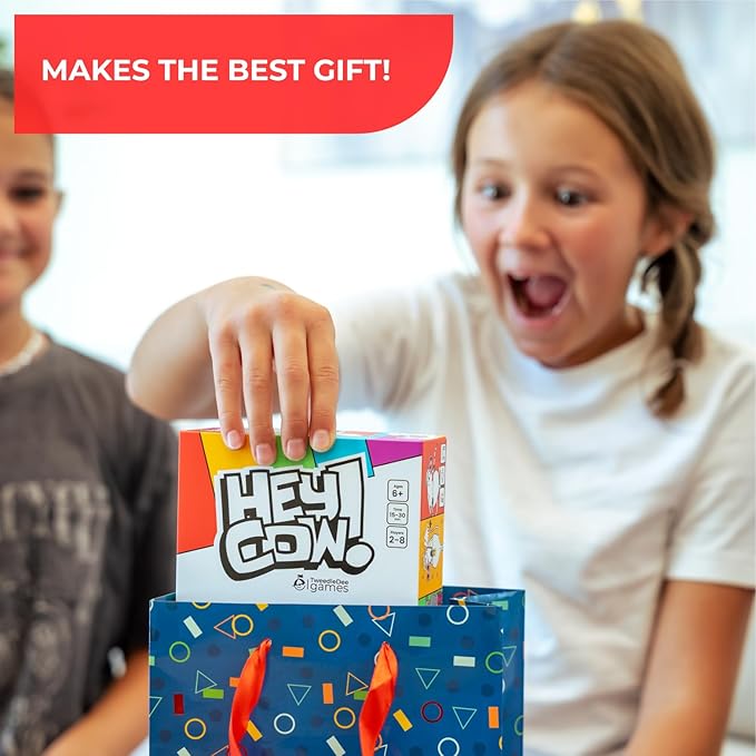 Hey Cow! - Family Card Game for Kids and Adults - Fun Farm-Themed Strategy Game Ages 6+ - Easy to Learn Party Game with Quick Playtime - Perfect for Family Game Night