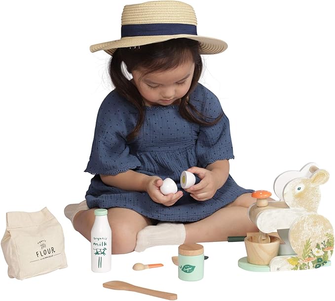 Manhattan Toy Bunny Hop Mixer Toddler & Kids Pretend Play Cooking Toy Set