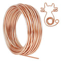Tenn Well Aluminum Wire, 50 Feet Bendable Craft Wire for Jewelry Making, Plants, Gardening, Sculpting (9 Gauge, Copper Tone)