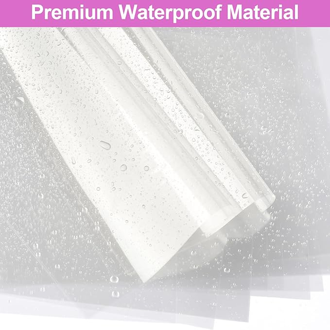PEASUG 120 PCS Clear Cellophane Wrap, Cellophane Sheets, 6x8 Inches Cello Sheets, Clear Wrapping Paper or DIY Crafts Project, Art, Lights, Window Decoration