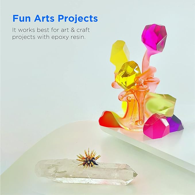 Rolio Pigments Resin Liquid Pigment Transparent Colors - 24 Vibrant Colors for Epoxy Resin, 3D Printer, Jewelry Making, Paint, Art Works, DIY Crafts - 0.33 oz/10 ml Each