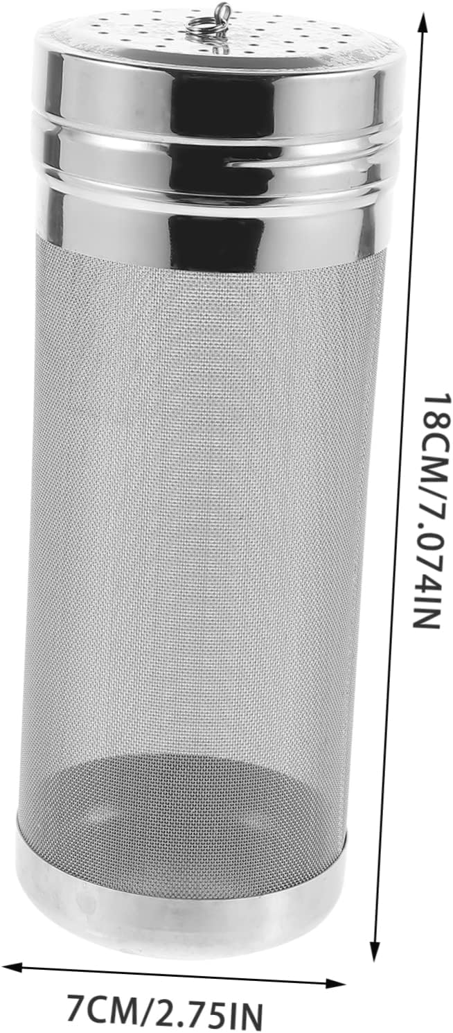 Stainless Steel Hop Filter with Lid for Home Brewing Strainer Portable and Lightweight Beer Filtering Tool Easy to Clean for Maximum Flavor Extraction