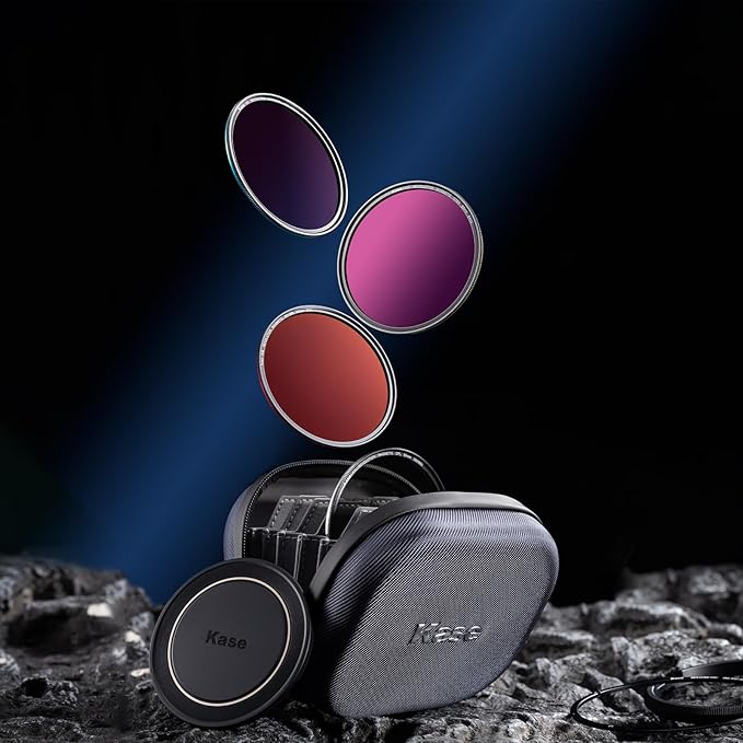 Kase 112mm KW Revolution Plus Master Kit, Includes CPL, ND8/64/1000, Inlaid Ring, Front Lens Cap, Filter Bag, 3D Tool, Suitable for Long-Exposure Landscape Video Shooting