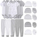 Kiddiezoom Unisex Baby Layette Essentials Giftset Clothing Set 19-Piece For Newborn Baby