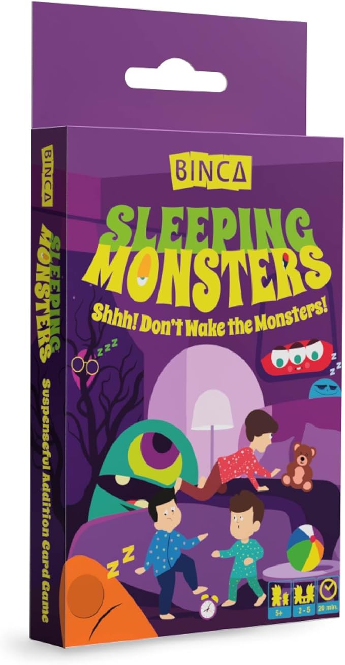 Halloween Card Game - Sleeping Monsters, Sneakiest Strategy & Suspense Game for Kids, Teens & Adults, Fun for Family Game Night, Educational for Ages 5 & Up, 2-5 Players