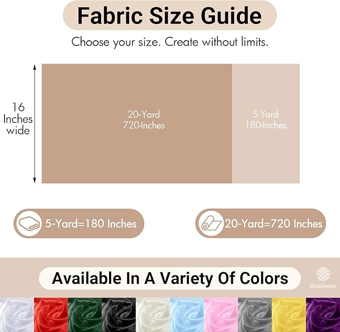 Baby Pink Crystal Organza Fabric – 16" x 5 Yards Lightweight Sheer Tulle for Bows, Tutus, Table Runners, Gift Wrapping, Crafts & DIY Sewing (Folded Package)