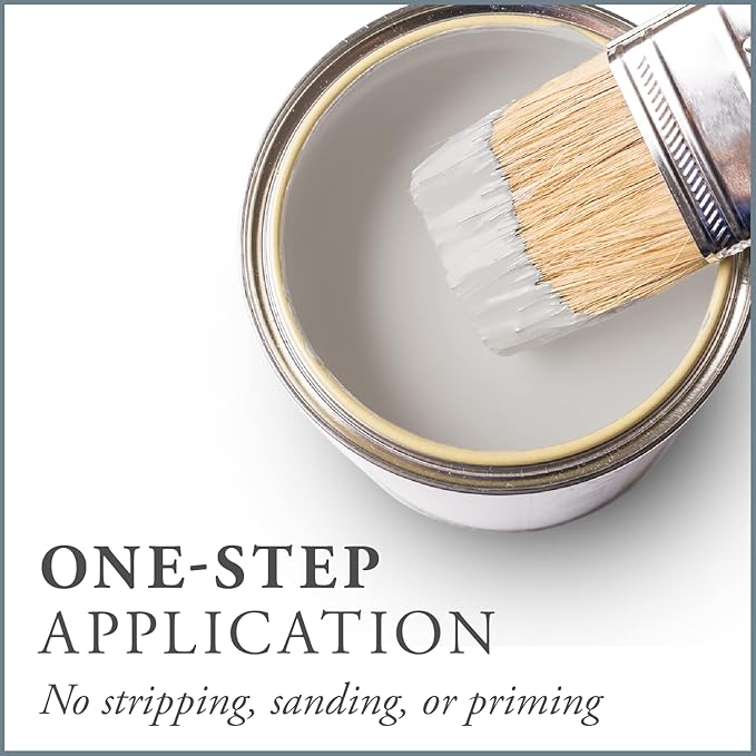 AMY HOWARD AT HOME Chalk-Based One Step Paint for Furniture, Cabinetry, Decor, Finish, and More | No Stripping, Sanding, or Priming | Ultra-Light Base | 16 Ounce | Parisian Gray