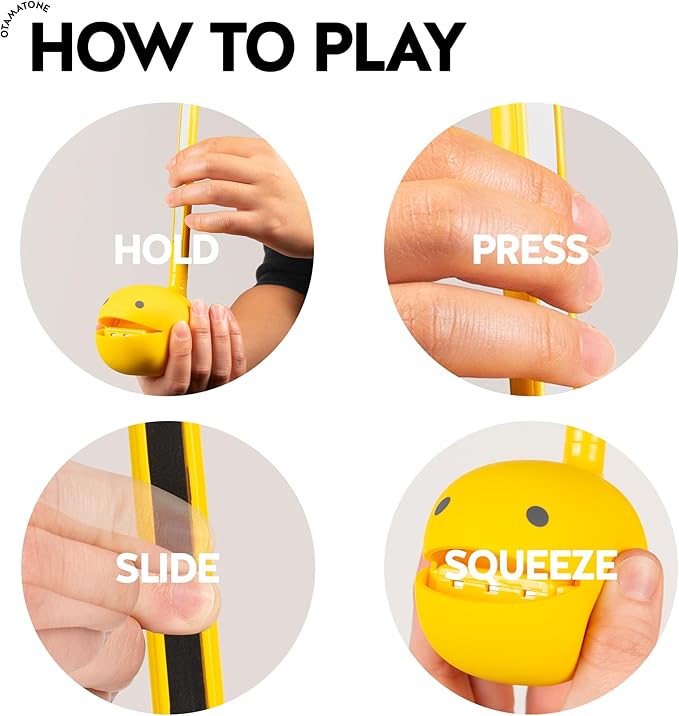 Otamatone Classic [English Edition] Yellow Japanese Electronic Musical Instrument Portable Synthesizer from Japan Maywa Denki for Children and Adults Gift