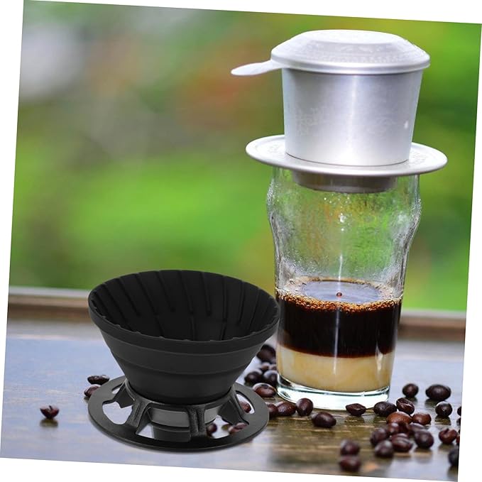 Alipis Coffee Filter Cup Foldable and Portable for Camping and Home Brewing Flavor Extraction Easy to Clean for Coffee