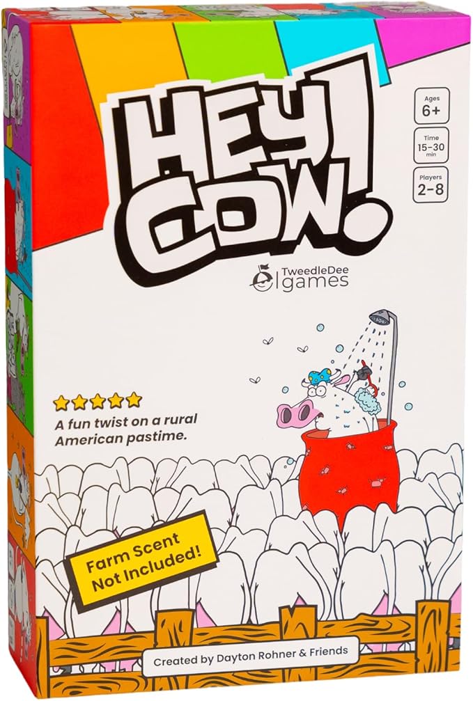 Hey Cow! - Family Card Game for Kids and Adults - Fun Farm-Themed Strategy Game Ages 6+ - Easy to Learn Party Game with Quick Playtime - Perfect for Family Game Night