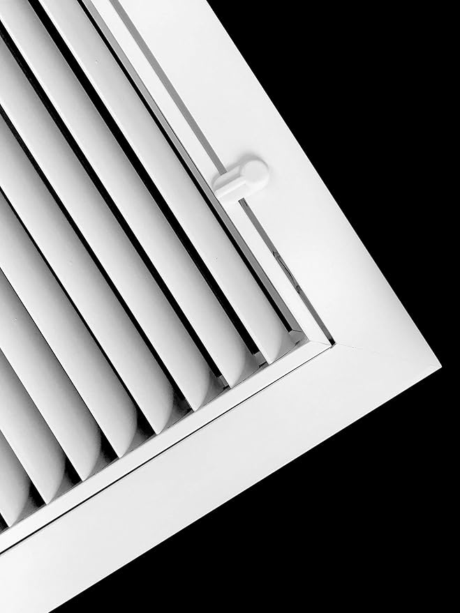 20" X 14" Aluminum Return Filter Grille for 1" Filter - Easy Airflow - Linear Bar Grilles [Outer Dimensions: 22.5w X 16.5h]