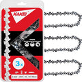 KAKEI Husqvarna Chainsaw Chain 16 Inch .325" Pitch .050" Gauge 66 Drive Links Fits Husqvarna 435, 430 and More (3 Chains) - Full Chisel