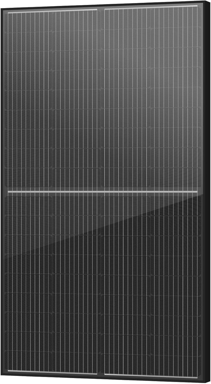 Newpowa Bifacial 200 Watt 12 Volt Solar Panel 10BB Monocrystalline Double-Side 25% High-Efficiency, PV Module Power Charger for RV Marine Boat Farm and Other Off-Grid Applications