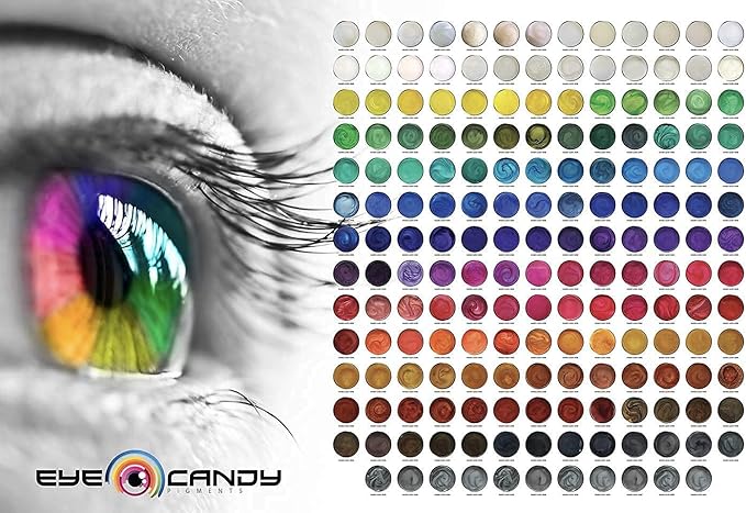 Eye Candy Pigments Premium White Mica Powder - Airi White (50gr) - for Epoxy, Resin, Soap, Paint, Woodworking, Acrylic Pouring, Bath Bombs, Fishing Lures - DIY Arts and Crafts Additive