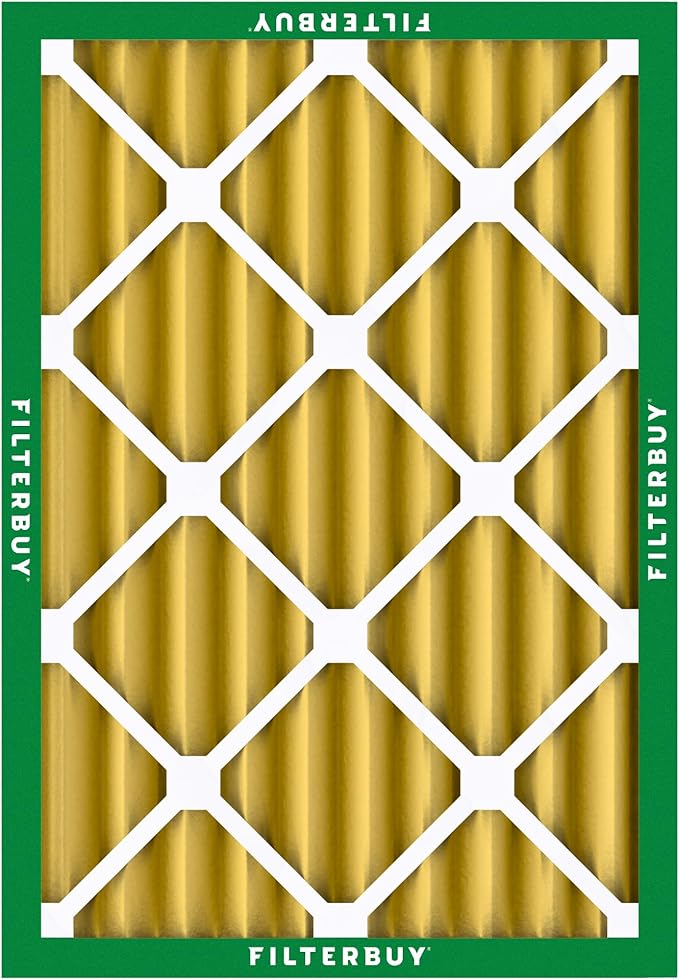 Filterbuy 18x24x4 Air Filter MERV 11 Superior Pet & Allergy Defense (12-Pack), Electrostatic Pleated HVAC AC Furnace Filters Replacement, Made in USA (Actual Size: 17.50 x 23.38 x 3.63)