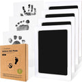 4-Pack Inkless Baby Hand and Footprint Kit - Mess Free Ink Pad for Newborn Keepsake, Dog Nose & Paw Print Kit, Clean Touch Ink Pad for Baby Hand & Footprints, Ideal New Mom Gifts (Jet Black, L)