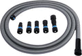 Cen-Tec Systems 94720 Quick Click 20 Ft. Hose for Home and Shop Vacuums with Expanded Multi-Brand Power Tool Adapter Set for Dust Collection