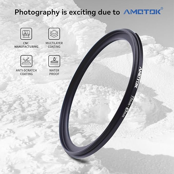 77mm Lens to 67mm Camera Lens Adapter,77mm to 67mm Filter Step-Down Ring Adapter Ring,Compatible All 67mm Filter Accessory
